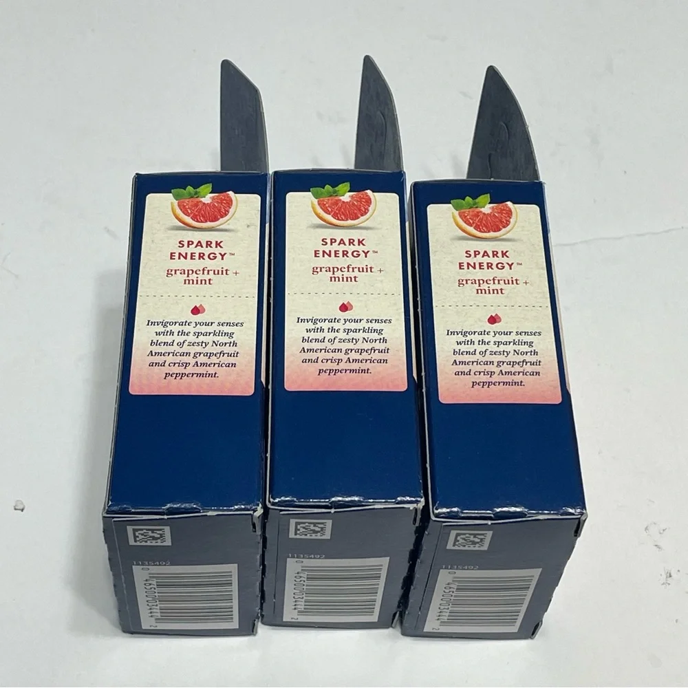 Glade Aromatherapy Lot of 3 Mist Diffuser Refill Spark Energy Grapefruit & Mint
